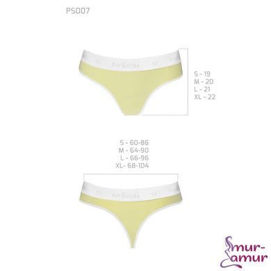 Спортивные трусики-стринги Passion PS007 PANTIES M, yellow фото и описание