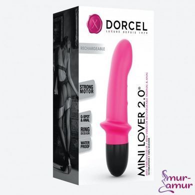 Вібратор Dorcel Mini Lover Magenta 2.0 перезаряджуваний, для точки G і масажу простати фото і опис
