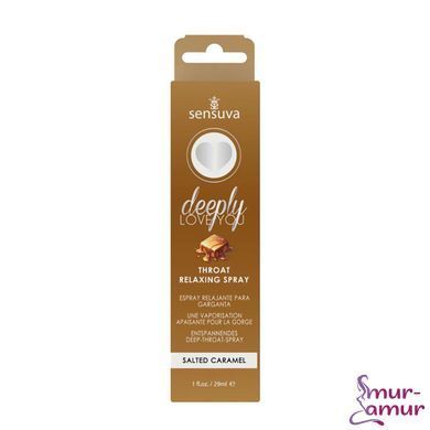 Спрей для минета Sensuva Deeply Love You Salted Caramel (29 мл), для глубокого минета фото и описание