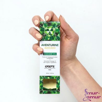 Массажное масло EXSENS Aventurine Avocado (анти-стресс с авантюрином) 100мл, натуральное фото и описание