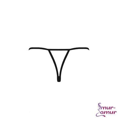 Трусики кружевные с доступом Passion Exclusive VIOLANTE THONG S/M, black фото и описание