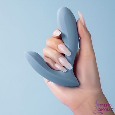 Смарт-вибратор в трусики Svakom Erica Dusty Blue, очень гибкий, 2 мотора фото и описание