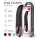 Вибратор для точки G Fun Factory Diva Dolphin Black, 10 режимов работы, на батарейках фото