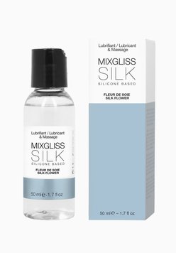 Лубрикант на силиконовой основе MixGliss SILK - FLEUR DE SOIE (50 мл) с цветочным ароматом фото и описание