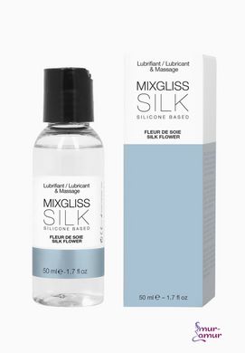 Лубрикант на силиконовой основе MixGliss SILK - FLEUR DE SOIE (50 мл) с цветочным ароматом фото и описание
