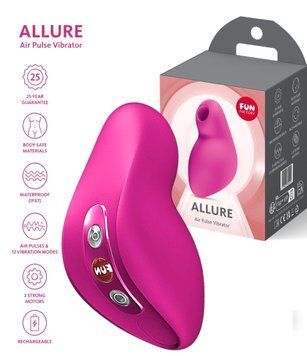 Вакуумний стимулятор з вібрацією Fun Factory Allure Magenta, 11 + 12 режимів роботи, перезаряджуваний фото і опис