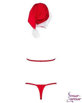 Новорічний комплект Obsessive Santastic 3-pcs set L/XL фото і опис