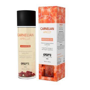 Масажна олія EXSENS Carnelian Apricot (бадьорна з сердоліком) 100мл, натуральна фото і опис