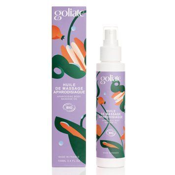 Масажна олія Goliate Huile De Massage Aphrodisiaque 100 мл, органічна, зігрівальний ефект фото і опис