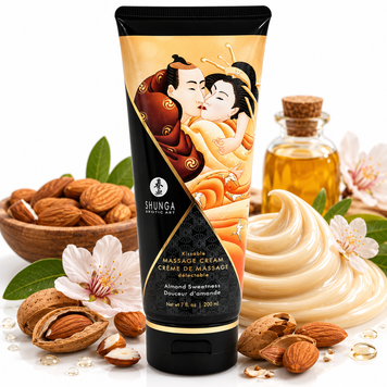 Съедобный массажный крем Shunga Kissable Massage Cream - Almond Sweetness (200 мл)