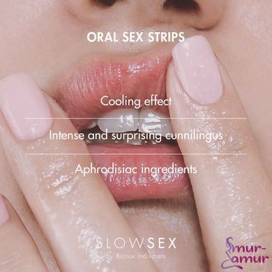 Смужки для орального сексу Bijoux Indiscrets Slow Sex Oral sex strips фото і опис