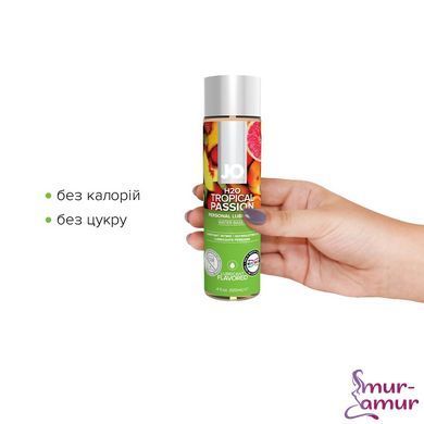 Смазка на водной основе JO H2O &mdash; Tropical Passion (120 мл) без сахара, растительный глицерин фото и описание