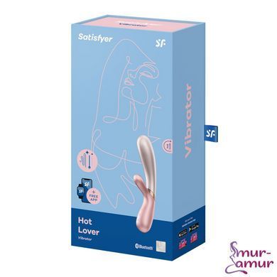 Смарт вібратор-кролик із підігрівом Satisfyer Hot Lover Pink фото і опис