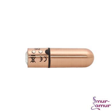 Вибропуля PowerBullet First-Class Bullet 2.5&Prime; with Key Chain Pouch, Rose Gold, 9 режимов вибрации