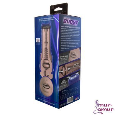 Мастурбатор-ротик Fleshlight Boost Blow Light Medium Flesh, плавающие кольца Turbo Tech фото и описание