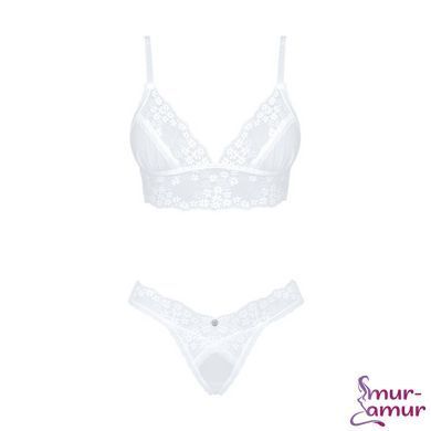 Эротический комплект Obsessive Heavenlly 2-pcs set XL/2XL, бюстгальтер и танга фото и описание