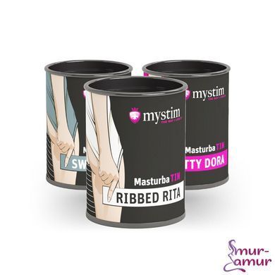 Мастурбатор-яйцо Mystim MasturbaTIN Ribbed Rita фото и описание