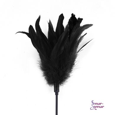Щекоталка черная Art of Sex - Feather Paddle, перо молодого петуха фото и описание