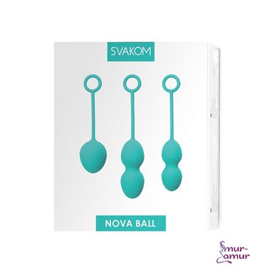Набор вагинальных шариков со смещенным центром тяжести Svakom Nova Green фото и описание