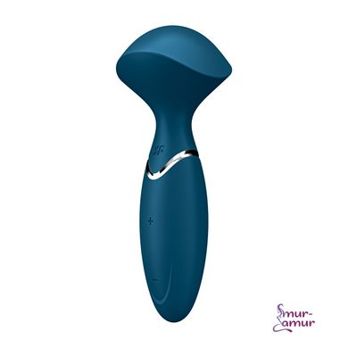 Вібромасажер Satisfyer Mini Wand-er Blue фото і опис