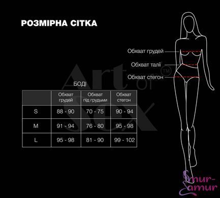 Лаковане боді Art of Sex - Jazz, колір чорний, розмір M фото і опис