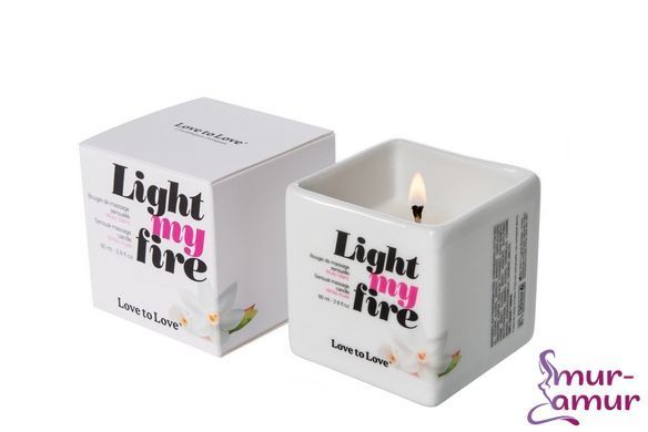 Массажная свеча Love To Love LIGHT MY FIRE Musc (80 мл) без парабенов и консервантов фото и описание