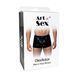 Чоловічі труси з сюрпризом Art of Sex - Gladiator, чорні з ефектом мокрого оксамиту, розмір S фото